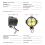 Conjunto de lanternas traseiras de freio dianteiro para bicicleta elétrica e scooter 3