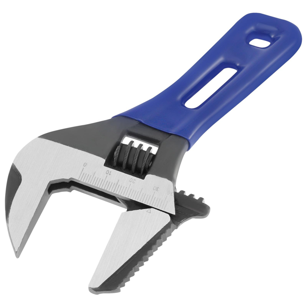 6-Inch Stubby Adjustable Wrench, 1.42-Inch Extra Wide Jaw Opening 4851555645705
