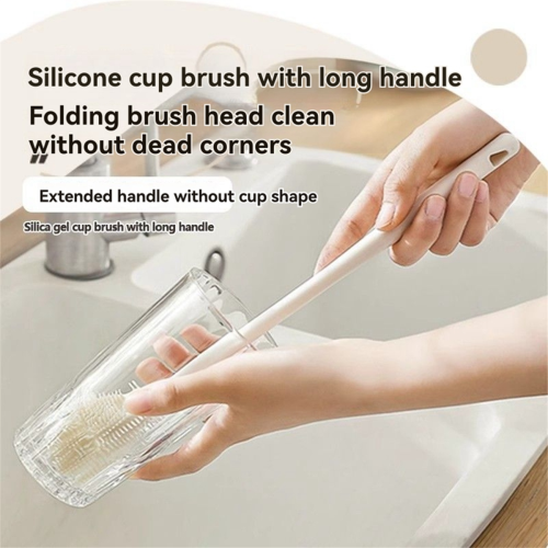 Corner Cup Cleaning Brush Long-Handled Small Brush Bottle Brush 2