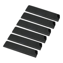 ABS knivbeskyttelseshylser for 5-tommers Santoku-kniv, 6-pakning knivbeskyttelse