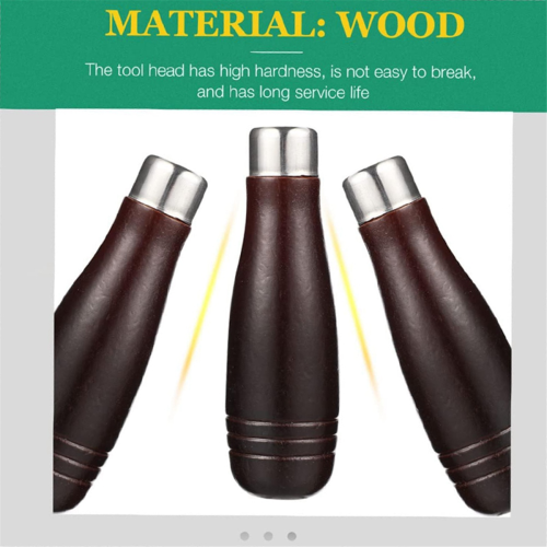 6 Pcs Wooden File Handles Ergonomic Grip File Handle Replacement 2