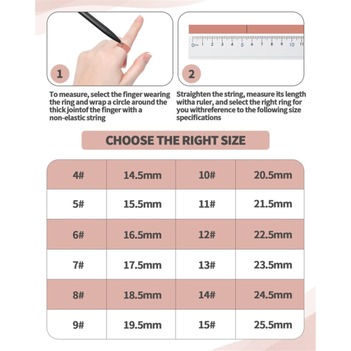 Smart Ring-Sizing Kit for Precise Fit (Sizes 4-15)
Smart Ring-Sizing Kit 1
