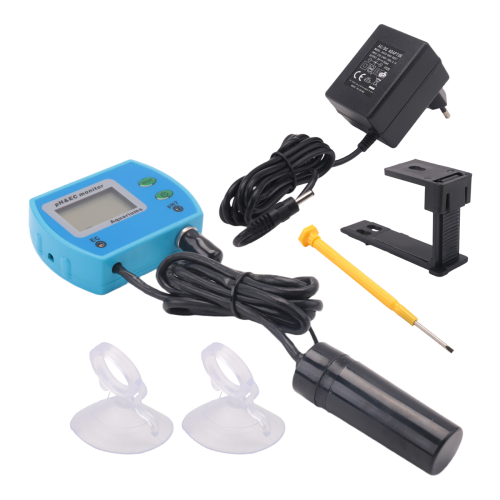 Monitor online de pH/EC, acidometru, 2 în 1, pH-EC, ștecher UE 1
