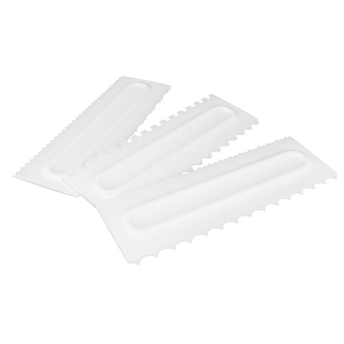 3Pcs/Set Cream Scraper Plastic Scraper Fondant 2