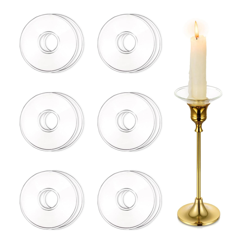 Glass Bobeches for Candlestick Holders, Candle Drip Catcher 1