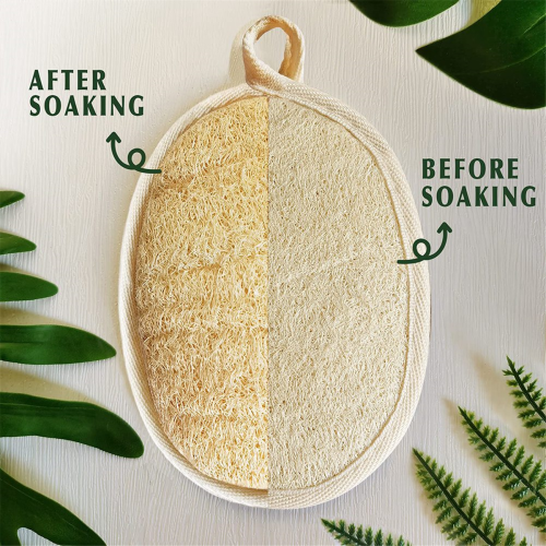 Burete exfoliant natural din lufă vegetală, ecologic 1