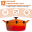 12pcs Dutch Oven Lid Protector Clips Silicone Cookware Black 3