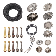 15 stk Bolo Tie Funding Kit Bolo Tie Tips Replacement Kit