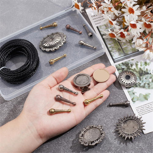 15 stk Bolo Tie Funding Kit Bolo Tie Tips Replacement Kit 2