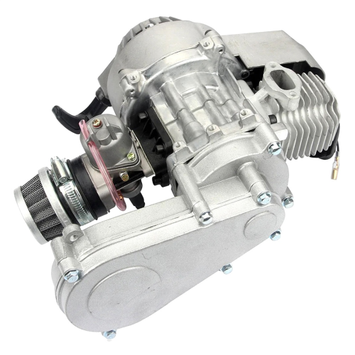 2 Stroke 49cc Pull Start Engine 25H Sprocket Motor Silver 2