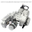 2 Stroke 49cc Pull Start Engine 25H Sprocket Motor Silver 7