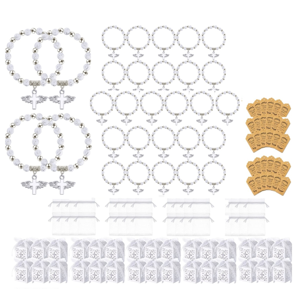 30PC Rosary Bracelets for Baptism Favors B