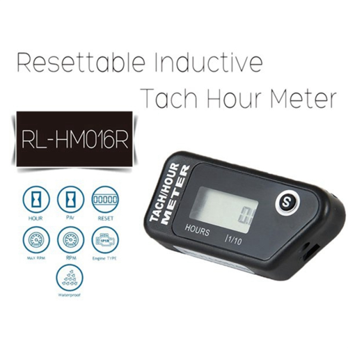 Motorcycle Speed Hour Meter Inductive LCD Digital Accumulative Hour 2