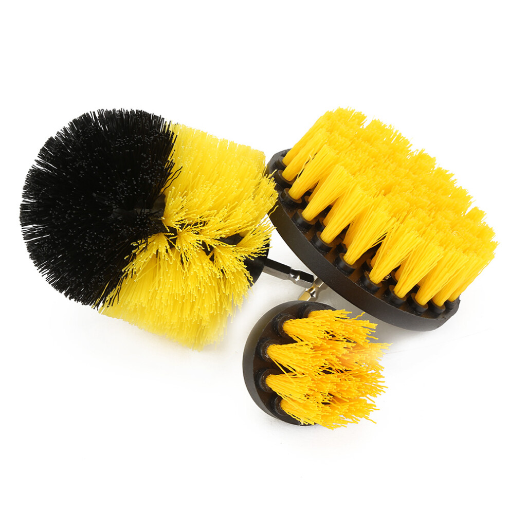 3pcs Drill Cleaning Brush Power Scrubber Scrub Bit