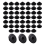 50Pcs Car Chassis Rear Bumper Hexagon Head Nut 3
