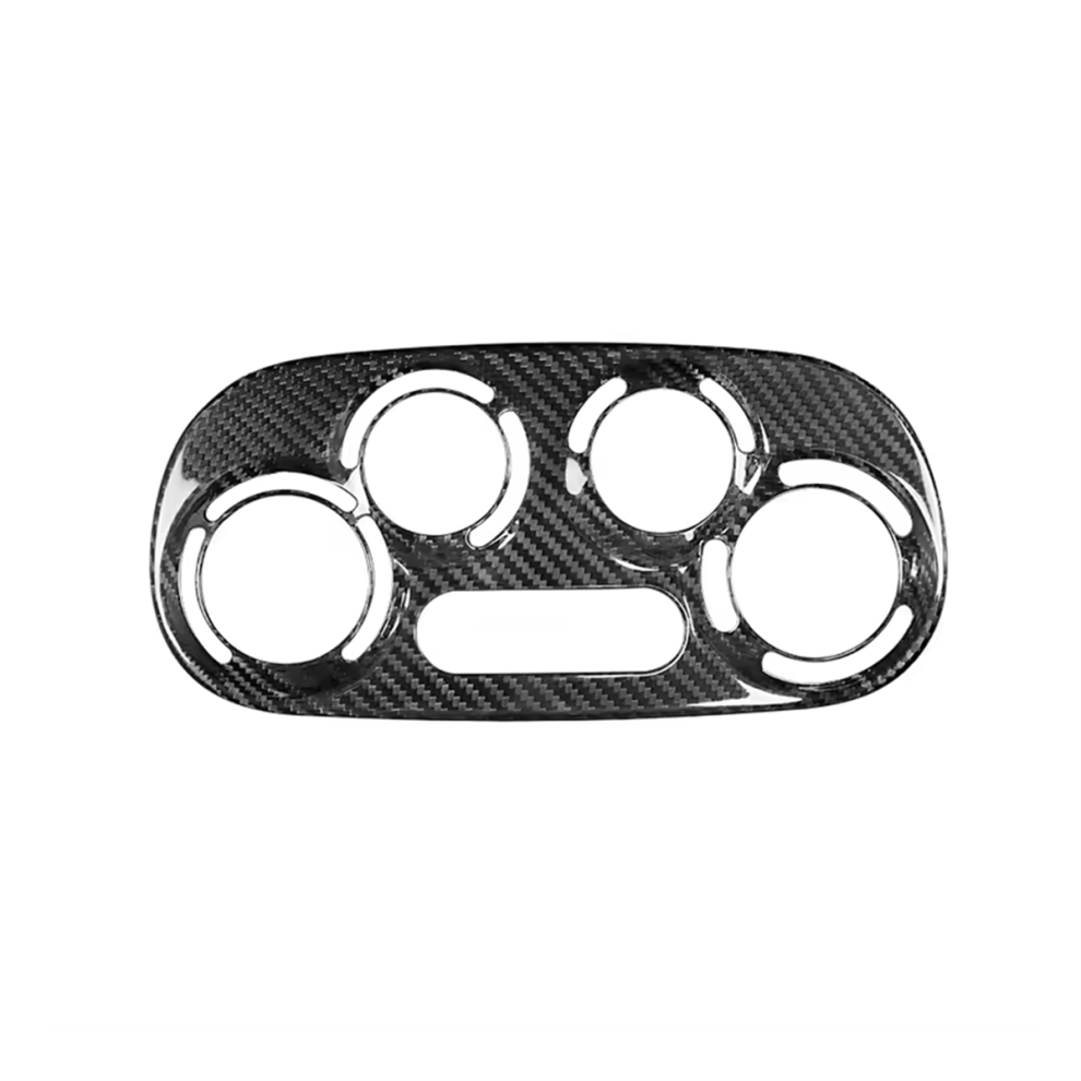 Car Ac Switch Knob Trim For Lhd Carbon Fiber Pattern 4714157444773