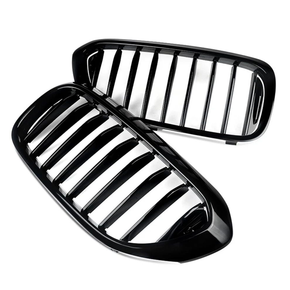 Gloss Car Front Kidney Grille For 5-Series M5 G30 G31 Black 4714157443233