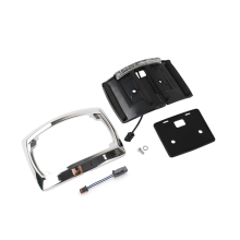Moldura para placa de motocicleta LED para 2009-2023 Prata