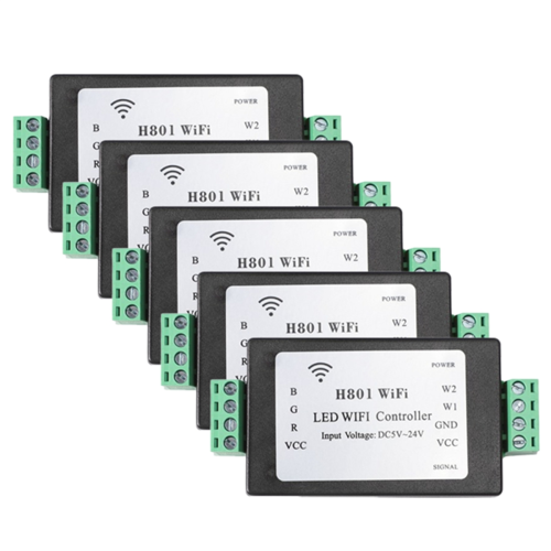 stk. H801 RGBW LED WIFI-controller LED RGB-controller DC5-24V indgang