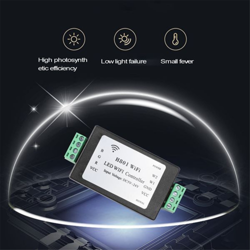 stk. H801 RGBW LED WIFI-controller LED RGB-controller DC5-24V indgang 1
