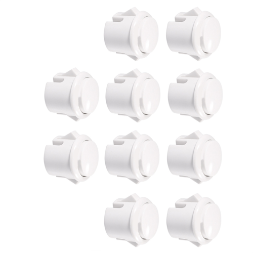 10 Pcs Arcade Buttons 30Mm Responsive Arcade Buttons White 2