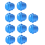 10 Pcs Arcade Buttons 30Mm Responsive Arcade Buttons Blue 3