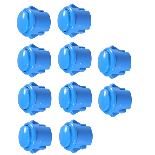 10 Pcs Arcade Buttons 30Mm Responsive Arcade Buttons Blue 2