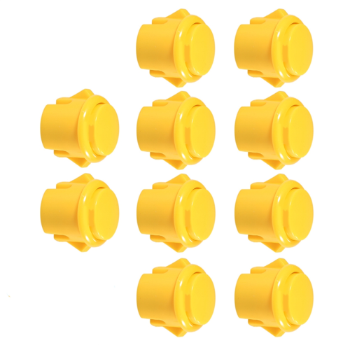 10 Pcs Arcade Buttons 30Mm Responsive Arcade Buttons Yellow 1
