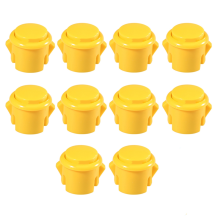 10 Pcs Arcade Buttons 30Mm Responsive Arcade Buttons Yellow
