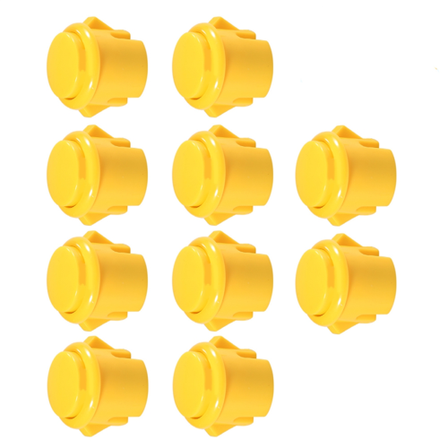 10 Pcs Arcade Buttons 30Mm Responsive Arcade Buttons Yellow 2