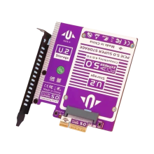 PCIe 5.0 til U.2/U.3 NVMe-utvidelseskort Gen3 til SFF8639 128 Gbps