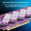 PCIE 5.0 til M.2 NVMe fire-disk udvidelseskort til Windows/MacOS/Linux 3