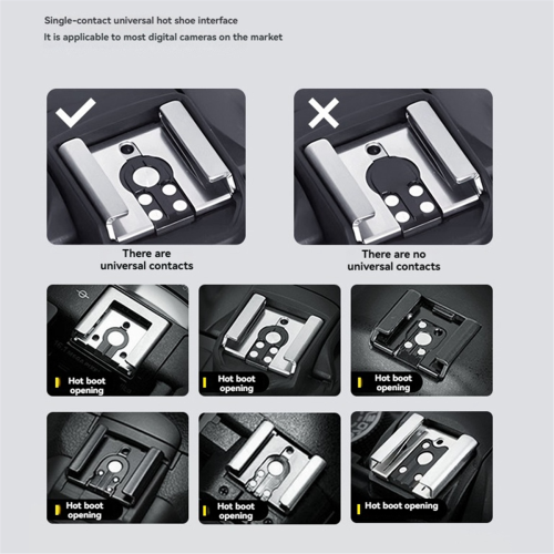SL02 Camera Flash 4-Speed Adjustment SpeedLite GN8 6500K 2
