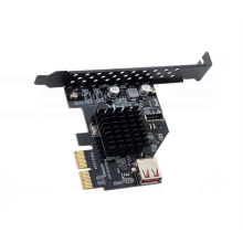 USB 3.1 främre TYPE-E expansionskort PCIe X2 till TYPE-C främre kort