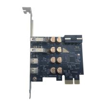 PCI-kort 4x USB 3.0 + Typ-C 5 Gbps för stationär dator 4PIN