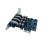 Κάρτα επέκτασης 4 θυρών USB 3.0 PCIE, ελεγκτής USB HUB 5Gb για επιτραπέζιο υπολογιστή 2