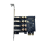 Placa de expansão PCI-E USB 3.2 5Gbps com alimentação para desktop 4