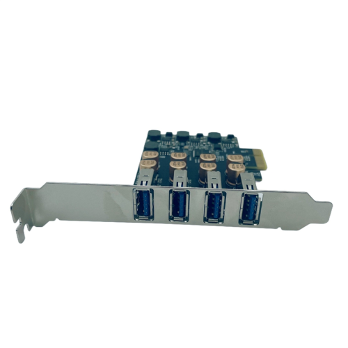 Κάρτα επέκτασης 4 θυρών USB 3.0 PCIE, ελεγκτής USB HUB 5Gb για επιτραπέζιο υπολογιστή 2