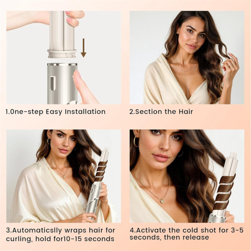 1 Pair Auto-Wrap Hair Curling Barrels for FlexStyle 2