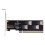 Κάρτα επέκτασης PCI-E 3.0 4.0 X16 σε 4 θύρες SFF-8654 4i 1