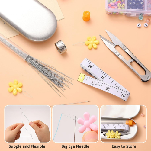 74 Pcs Beading Needles Set for Jewelry Making Various Sizes 1
