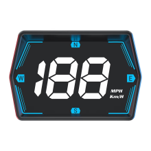 Misurazione della velocità satellitare GPS montato su auto HUD head-up display