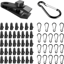Grampos de lona, grampos de fixação para serviço pesado, 60 grampos para barraca