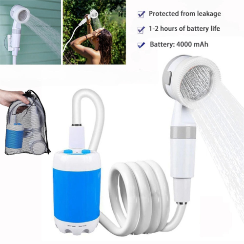 Bärbar utomhusduschset Bärbar campingdusch Utomhusduschpump 1