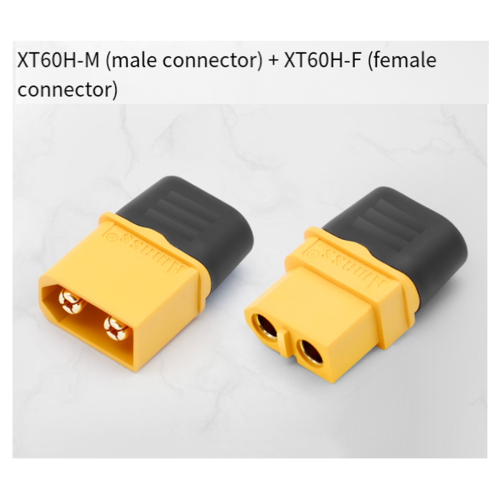 XT60H han- og hunstik strømstik med kappe 10 par 2