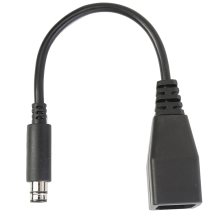 Cablu adaptor negru, convertor de alimentare CA pentru 360 la E