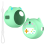 Θήκη σιλικόνης για το Punirunes Virtual Pet Green 1