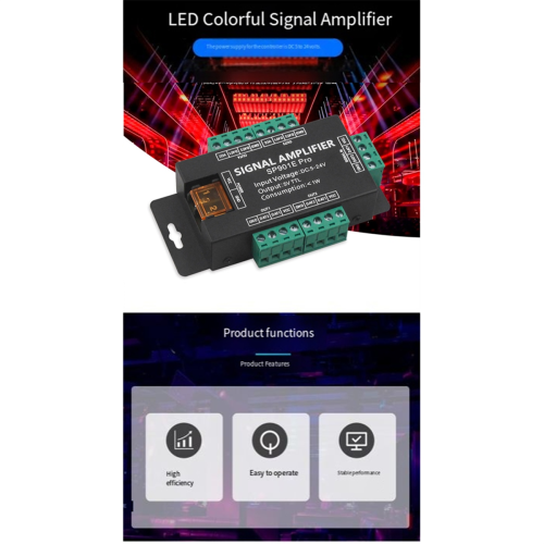 SP901E Pro SPI Ενισχυτής Σήματος DC5V-24V Pixels IC Dimmer Σήματος IC 1