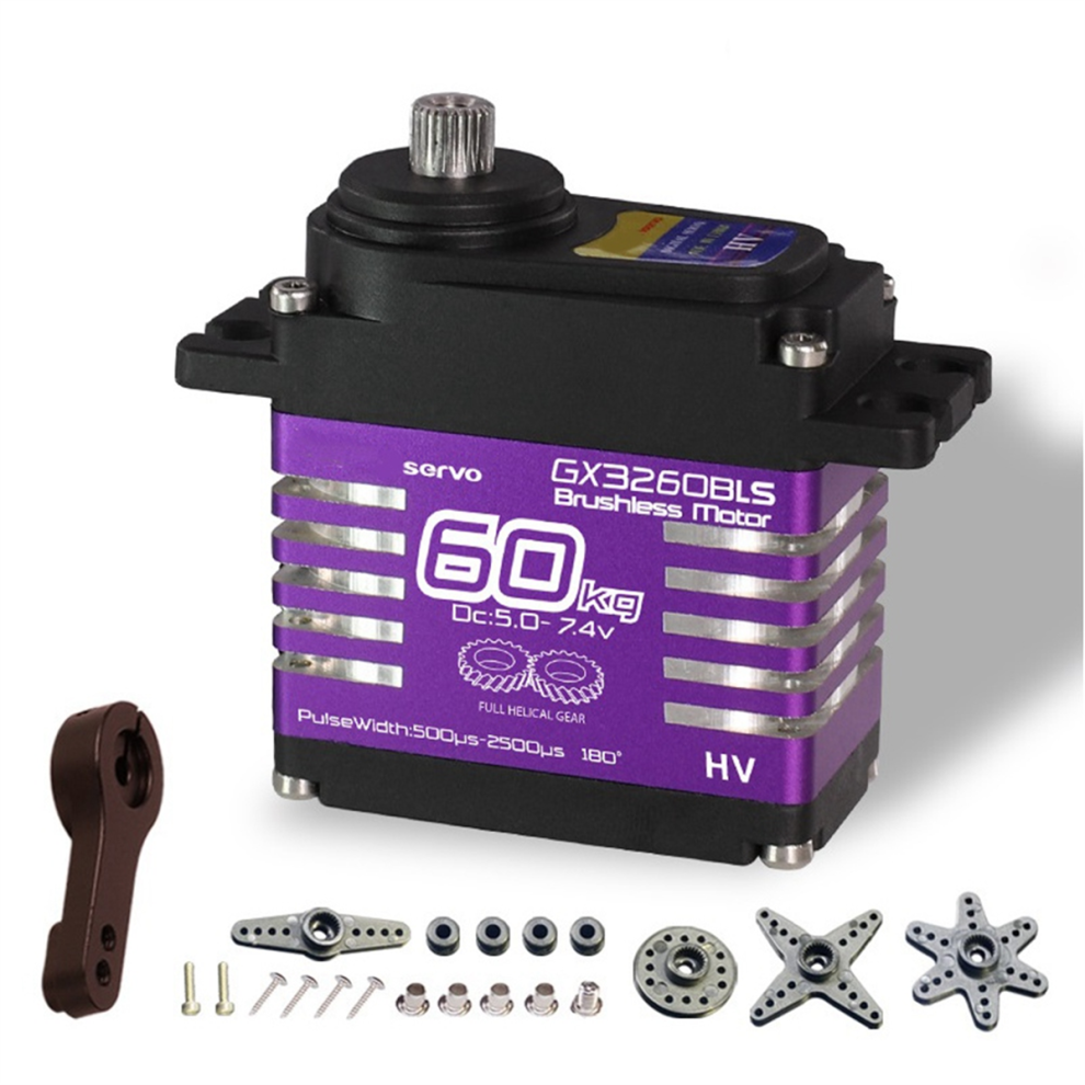60Kg Pwm Digital Servo High Torque Steel Gear Ip68 Waterproof 4714157425918