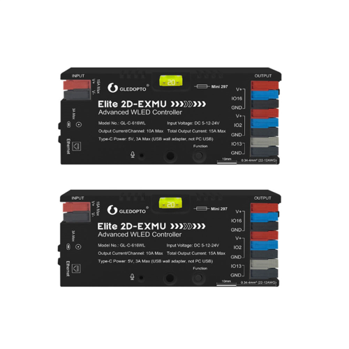 Elite ESP32 WLED LED-controller Reactief energiebesparend relais